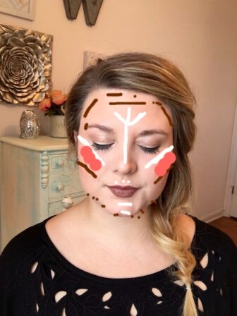 Here is my Illustration! White- Highlighter Pink-Blush Brown- Bronzer I love the NAKED Flushed palette by Urban Decay! It has all 3 things in one place!