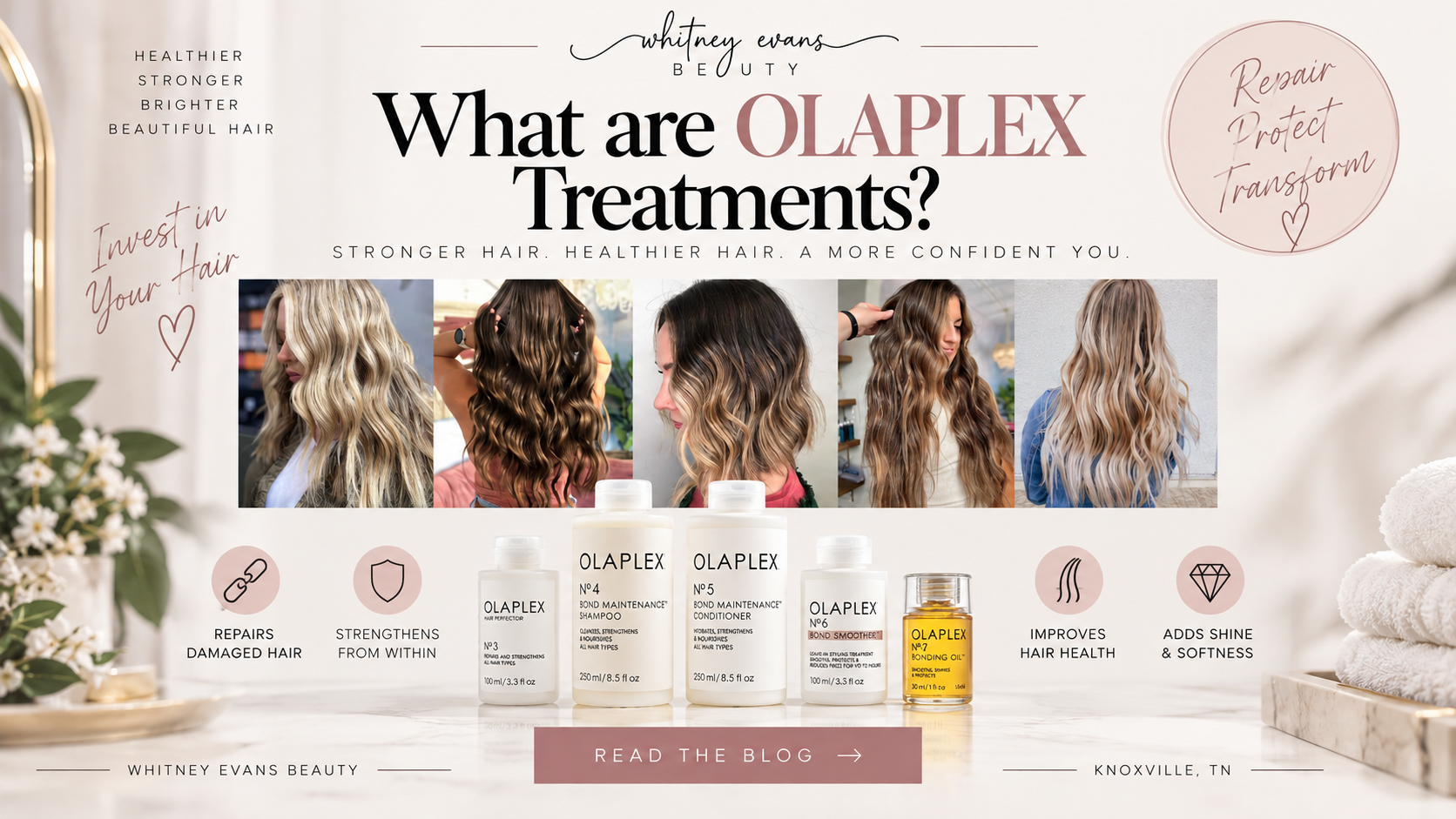 OLAPLEX hair treatments at Whitney Evans Beauty in Knoxville, TN