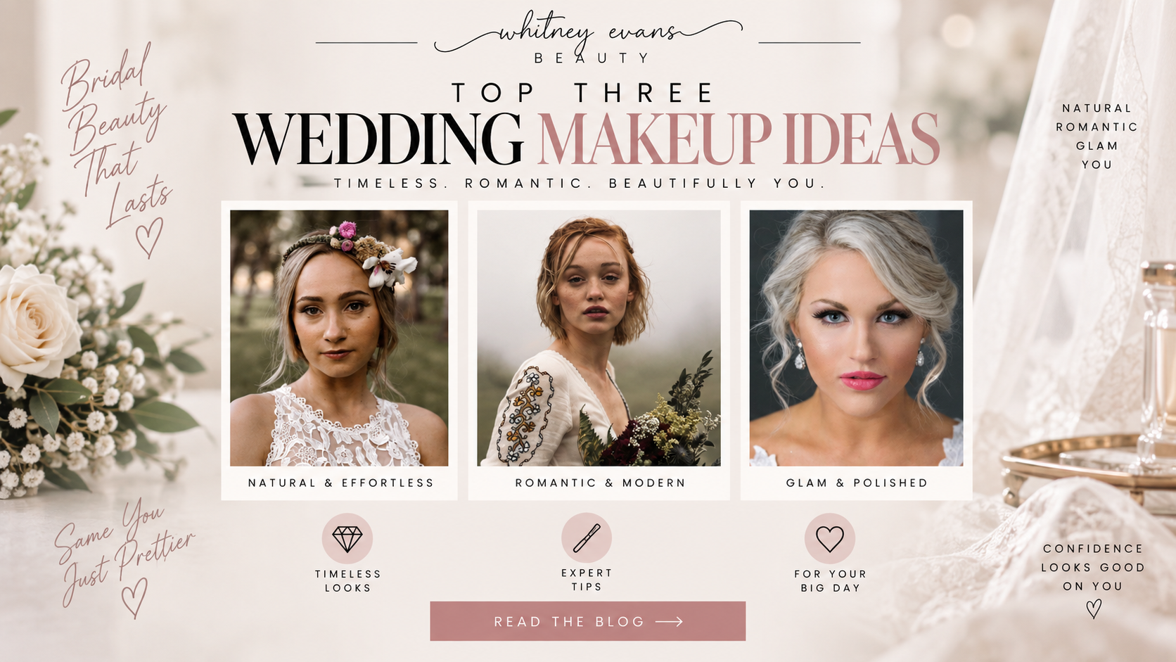 Wedding makeup ideas from Whitney Evans Beauty in Knoxville, TN