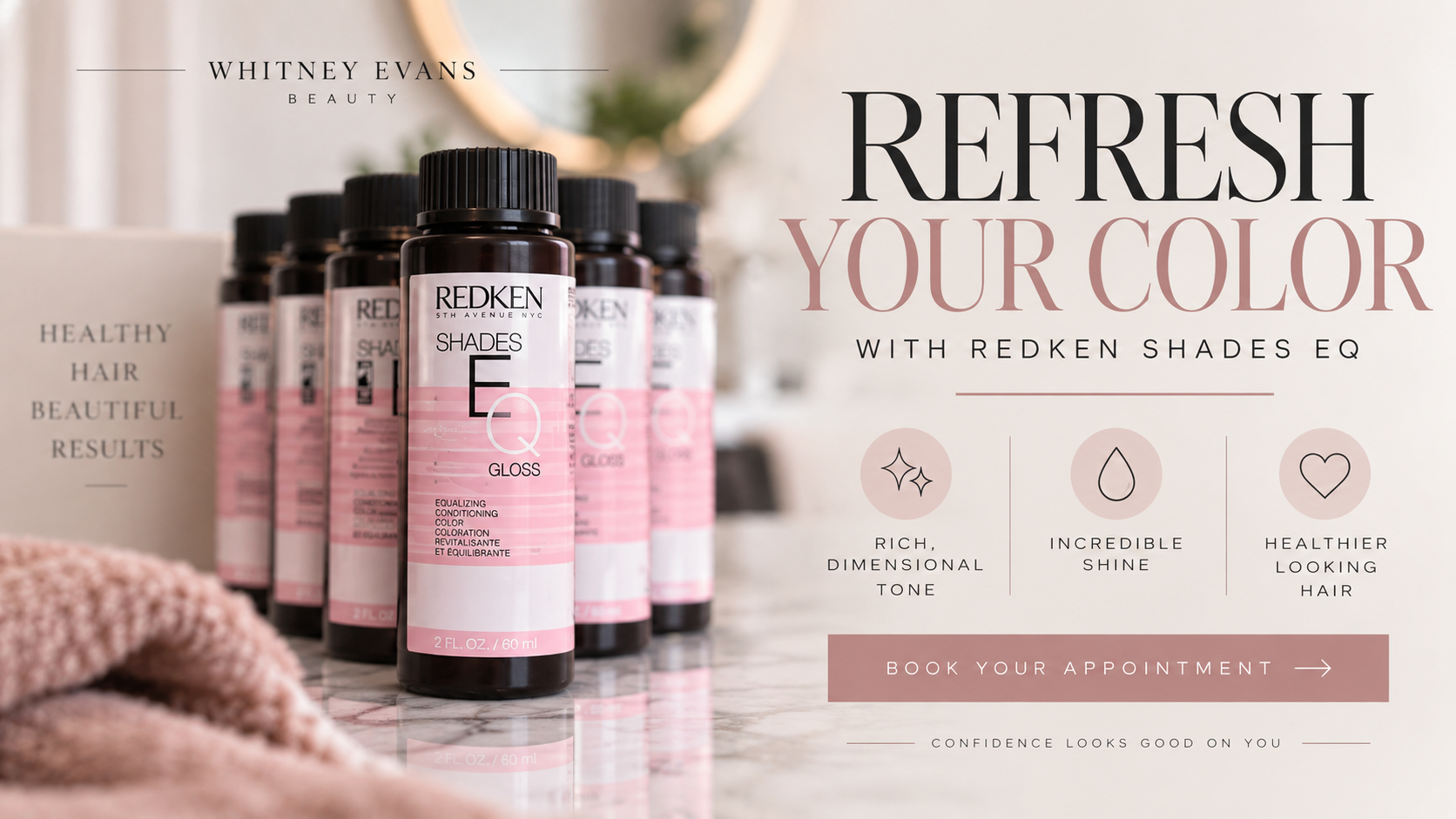 Redken Shades EQ color gloss at Whitney Evans Beauty in Knoxville, TN