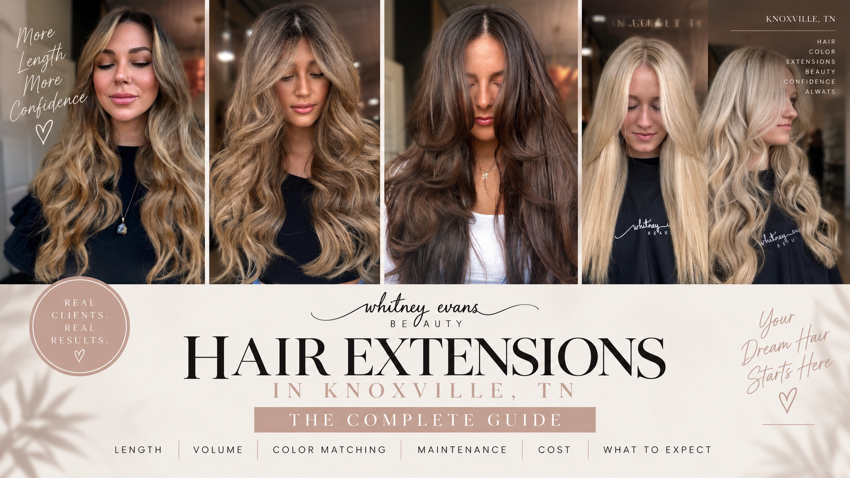 Hair extensions in Knoxville, TN at Whitney Evans Beauty